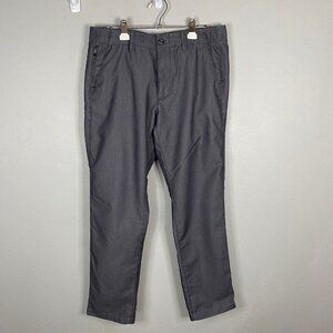 Eddie Bauer Pants Mens 34 X32 Smoke Gray Stretch Travel Golf Casual Pockets